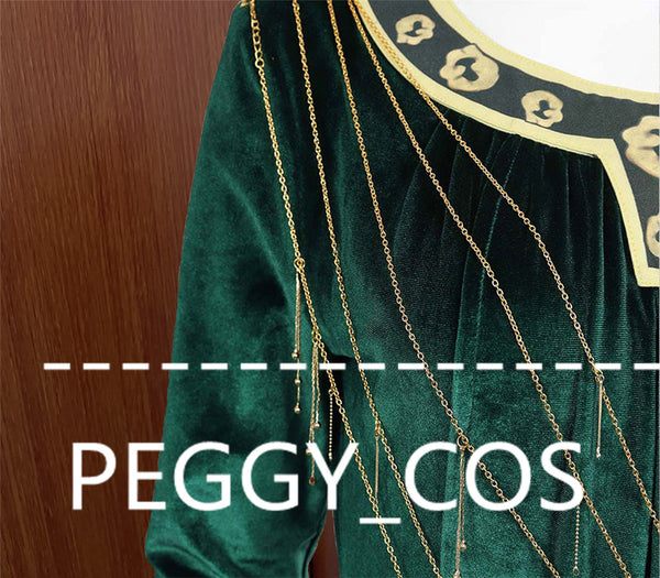 Galadriel Cosplay Dress The Lord of the Rings Women Cosplay Costume Green Galadriel Cosplay Dress Halloween Cosplay Dress