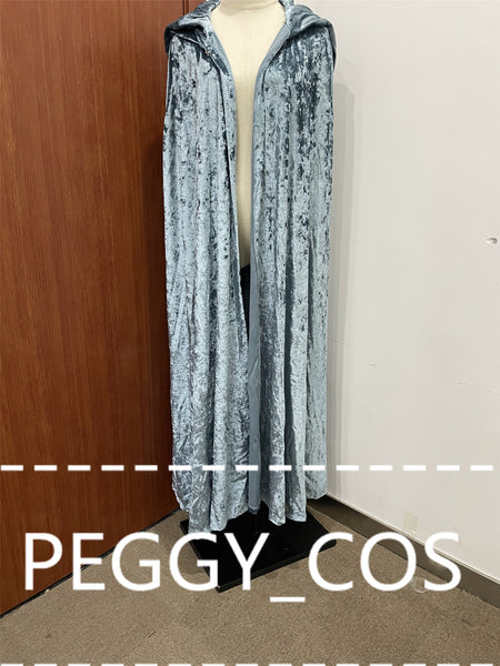 Galadriel Cosplay Dress The Lord of the Rings Cosplay Costume Galadriel Cosplay Cloak Blue Fairy Queen Cosplay Lady Halloween Cosplay