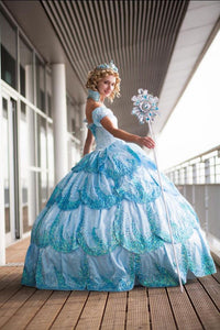 Glinda Dress The Good Witch Glinda Costume Cosplay inspired Wicked Wizard of Oz