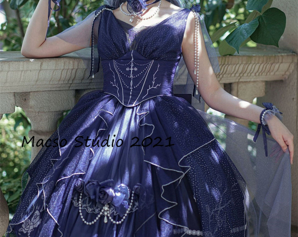 Gorgeous Purple Lolita Prom Dress Vintage flower Dress Prom Dress Grad Mermaidcosplay Gorgeous Purple Lolita Prom Dress Vintage flower Dress Prom Dress Grad Mermaidcosplay