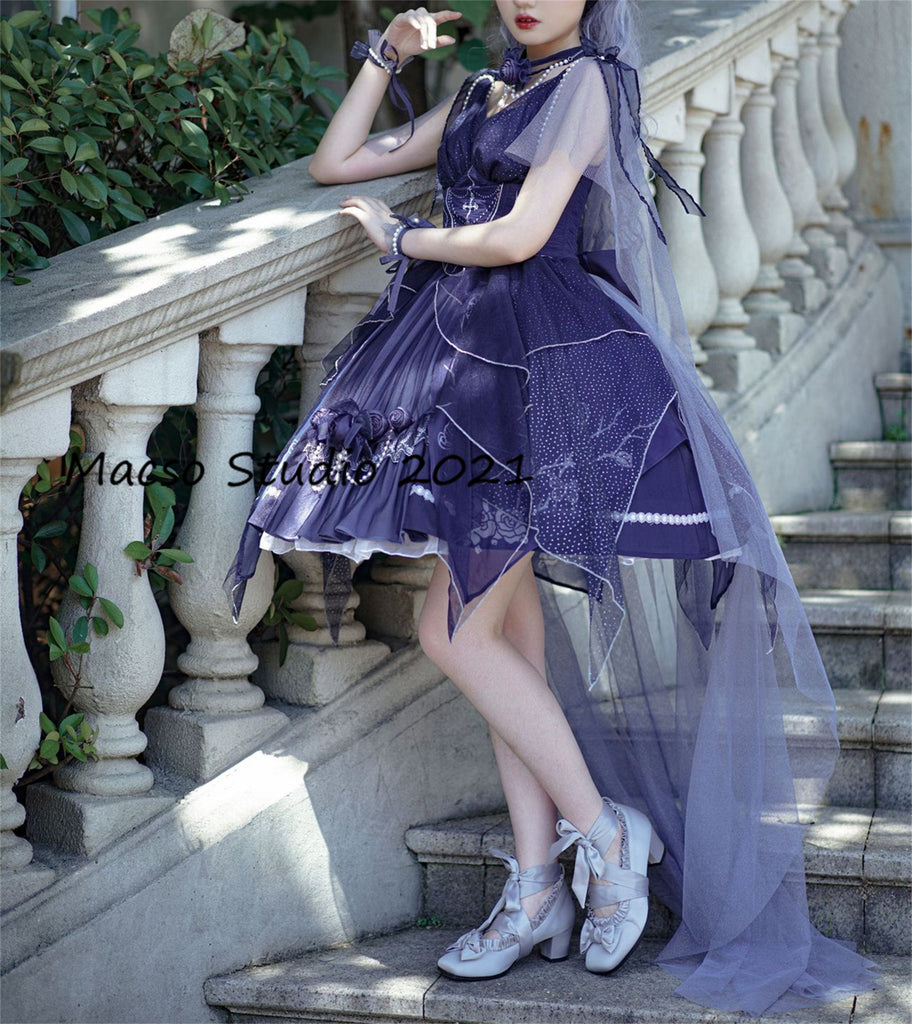 Gorgeous Purple Lolita Prom Dress Vintage flower Dress Prom Dress Grad Mermaidcosplay Gorgeous Purple Lolita Prom Dress Vintage flower Dress Prom Dress Grad Mermaidcosplay