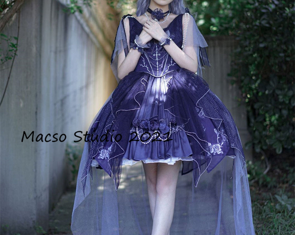 Gorgeous Purple Lolita Prom Dress Vintage flower Dress Prom Dress Grad Mermaidcosplay Gorgeous Purple Lolita Prom Dress Vintage flower Dress Prom Dress Grad Mermaidcosplay