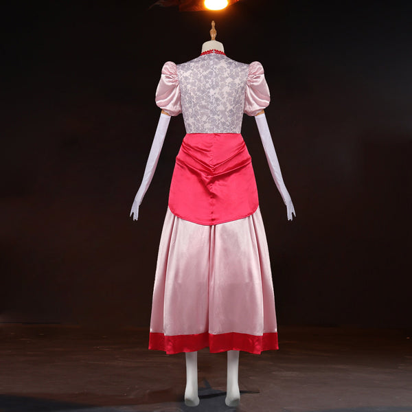 Halloween Pink dress Princess Peach cosplay costume