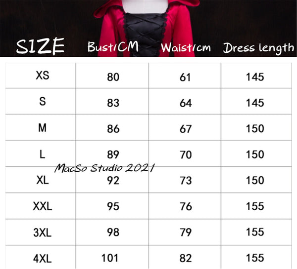 Halloween witch dress with hat burgundy Gothic Vampire dress Vintage Medieval costume dress Court Gown women Cosplay Dress Girl Halloween