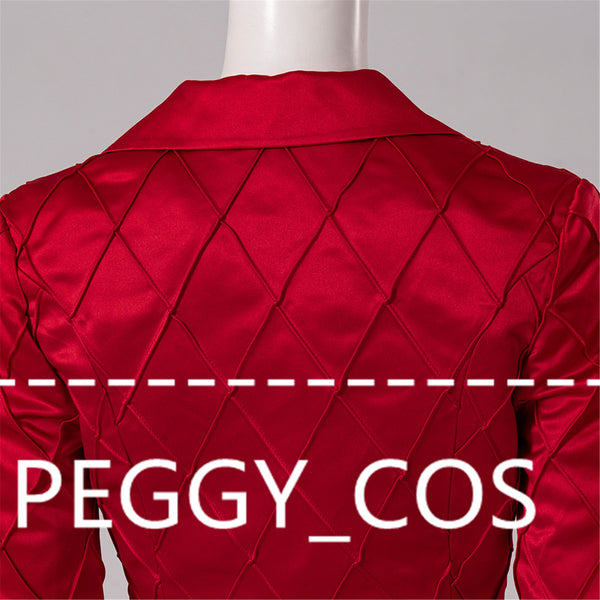 Harley Quinn Cosplay Costume Set Red Cosplay Coat Halloween Women Cosplay Costume Harley Quinn Cosplay Custom Size