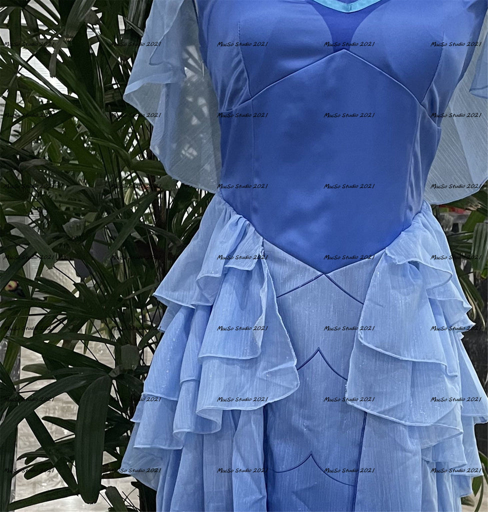 Hermione Cosplay prom dress shiny blue gown Cosplay ball gown Women Co Mermaidcosplay Hermione Cosplay prom dress shiny blue gown Cosplay ball gown Women Co Mermaidcosplay
