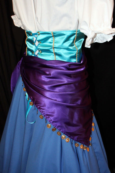 Hunchback ESMERELDA Gypsy ADULT COSTUME Custom Cosplay