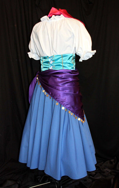 Hunchback ESMERELDA Gypsy ADULT COSTUME Custom Cosplay