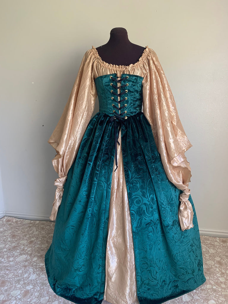 Renaissance Over Gown Dress Mermaidcosplay Renaissance Over Gown Dress Mermaidcosplay