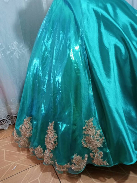 Cosplay Jasmine inspired ball gown dress customade princess costume