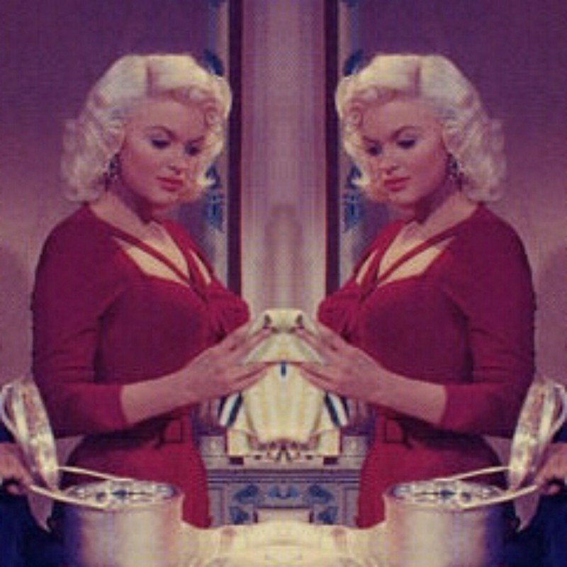 NEW Jayne Mansfield red square neck top with matching wiggle skirt