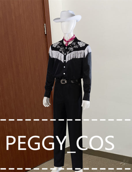 Ken Cosplay Costume Halloween Ken Cosplay Black Cosplay Outfit Set Ken Cosplay Hat Shirt Pant Performance Cosplay Couple Cosplay Outfit