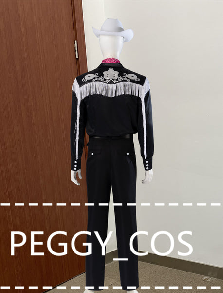 Ken Cosplay Costume Halloween Ken Cosplay Black Cosplay Outfit Set Ken Cosplay Hat Shirt Pant Performance Cosplay Couple Cosplay Outfit