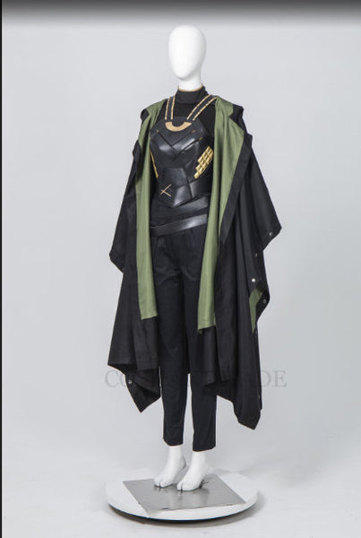 Lady Loki Cosplay Costume Sylvie breastplate Lushton Costume Loki Vest armor Halloween Costume