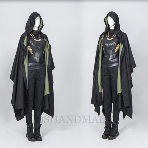 Lady Loki Cosplay Costume Sylvie breastplate Lushton Costume Loki Vest armor Halloween Costume