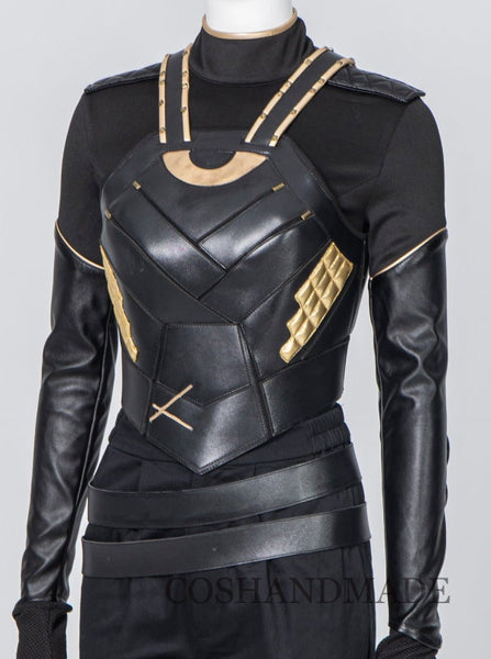 Lady Loki Cosplay Costume Sylvie breastplate Lushton Costume Loki Vest armor Halloween Costume