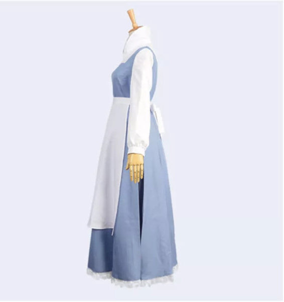 Beauty The Beast Belle Maid Cosplay Dress