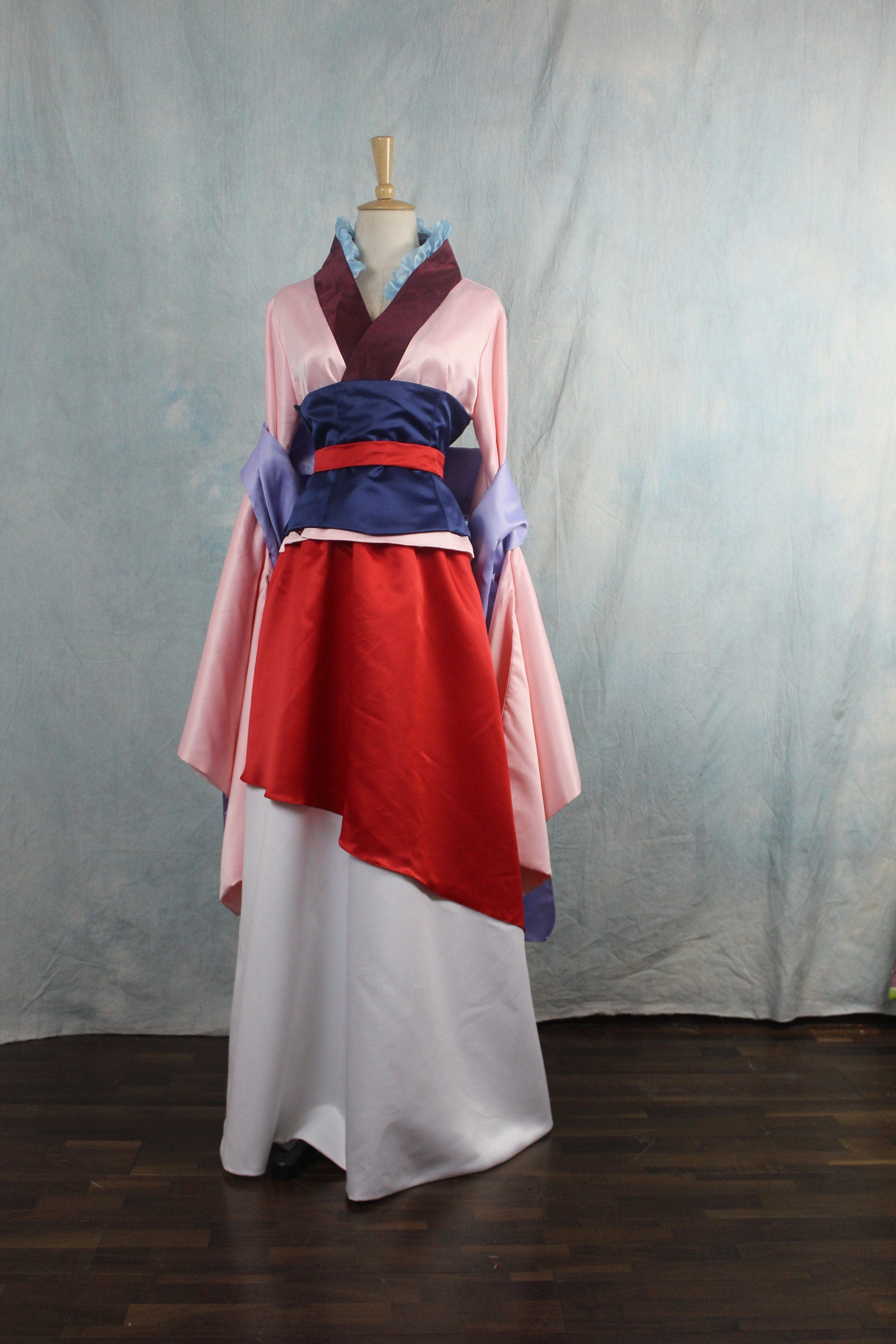 open lace back dress Mulan Cosplay Costume – Mermaidcosplay