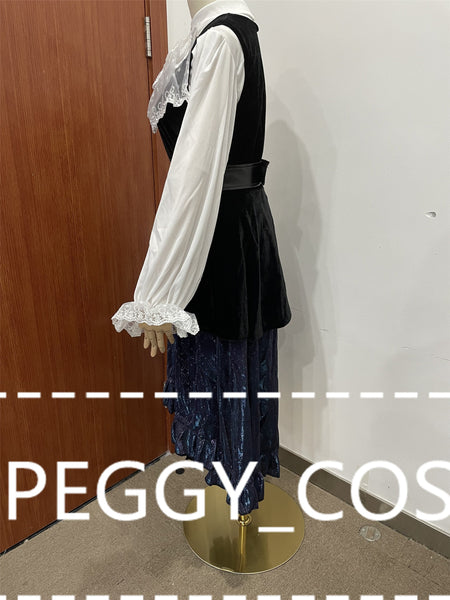 Pirates Of The Caribbean Women Cosplay Costume Pirate COS Suit Women Cosplay Halloween Cosplay For Kids And Adults Pirate COS Hat