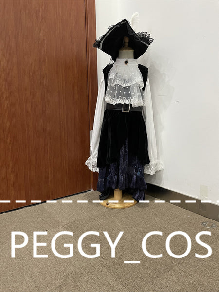 Pirates Of The Caribbean Women Cosplay Costume Pirate COS Suit Women Cosplay Halloween Cosplay For Kids And Adults Pirate COS Hat