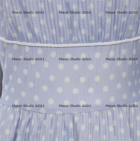 Polka Dot Dress Cosplay Costume Handmade soft Dress Women Dress Halloween Christmas Dress