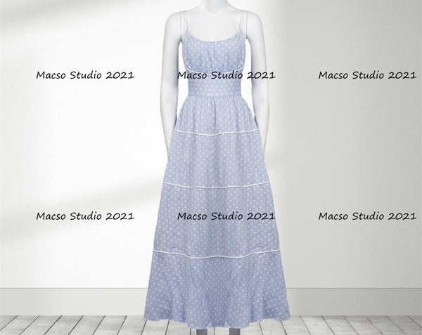 Polka Dot Dress Cosplay Costume Handmade soft Dress Women Dress Halloween Christmas Dress
