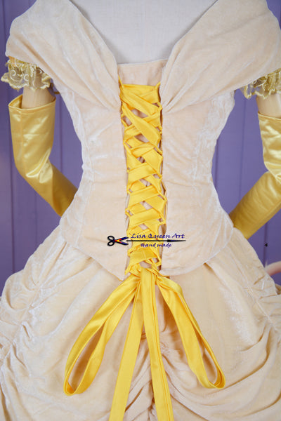 Princess Belle Cosplay Dress The Beauty and The Beast Belle Cosplay Costume