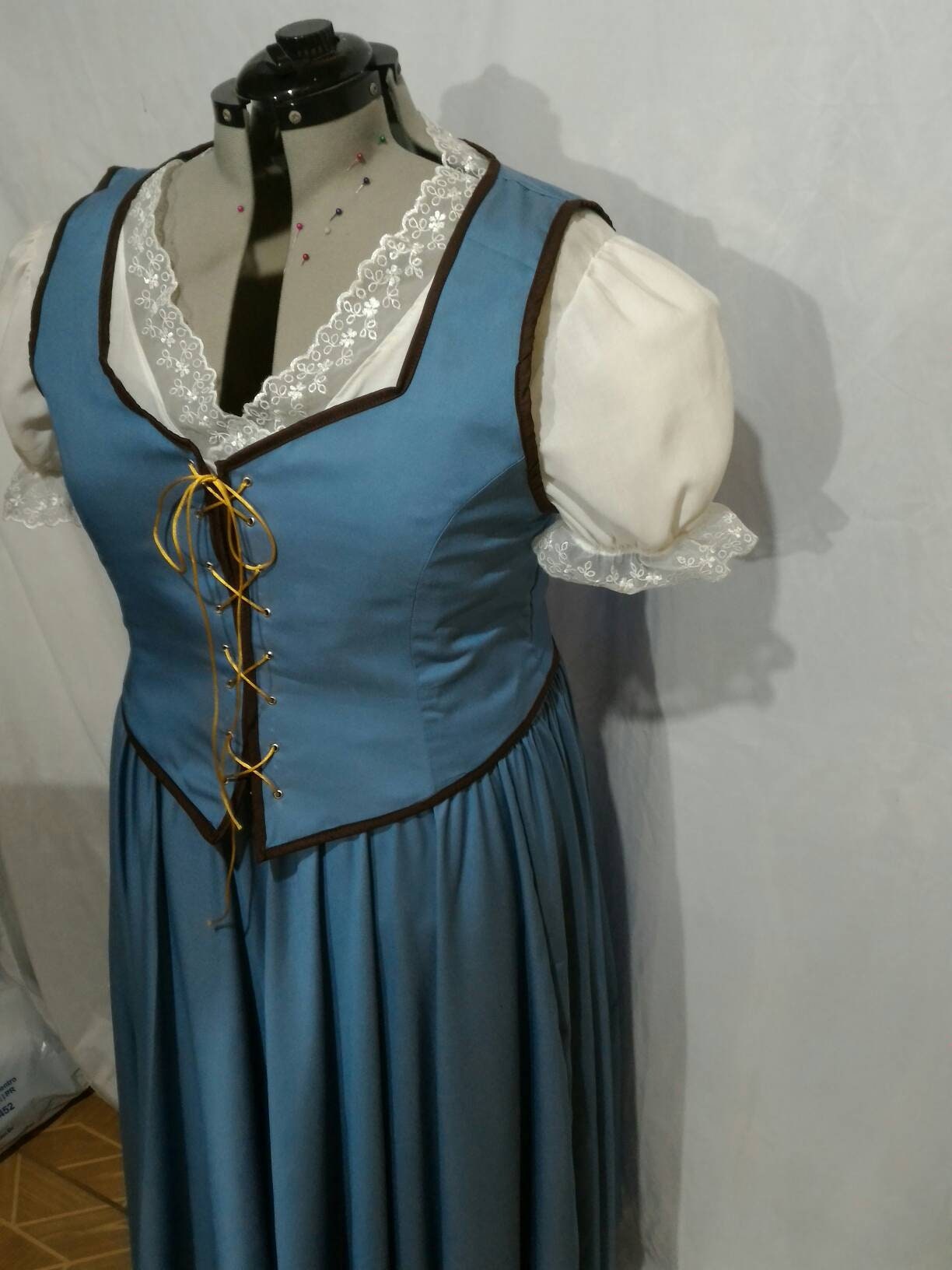 Princess Belle OUAT princess adult version Once Upon a time blue dress –  Mermaidcosplay