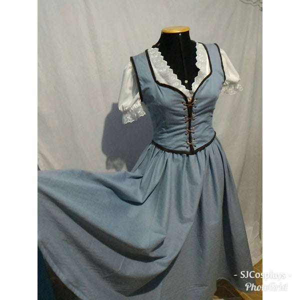 Princess Belle OUAT princess adult version Once Upon a time blue dress costume ouat princess inspired