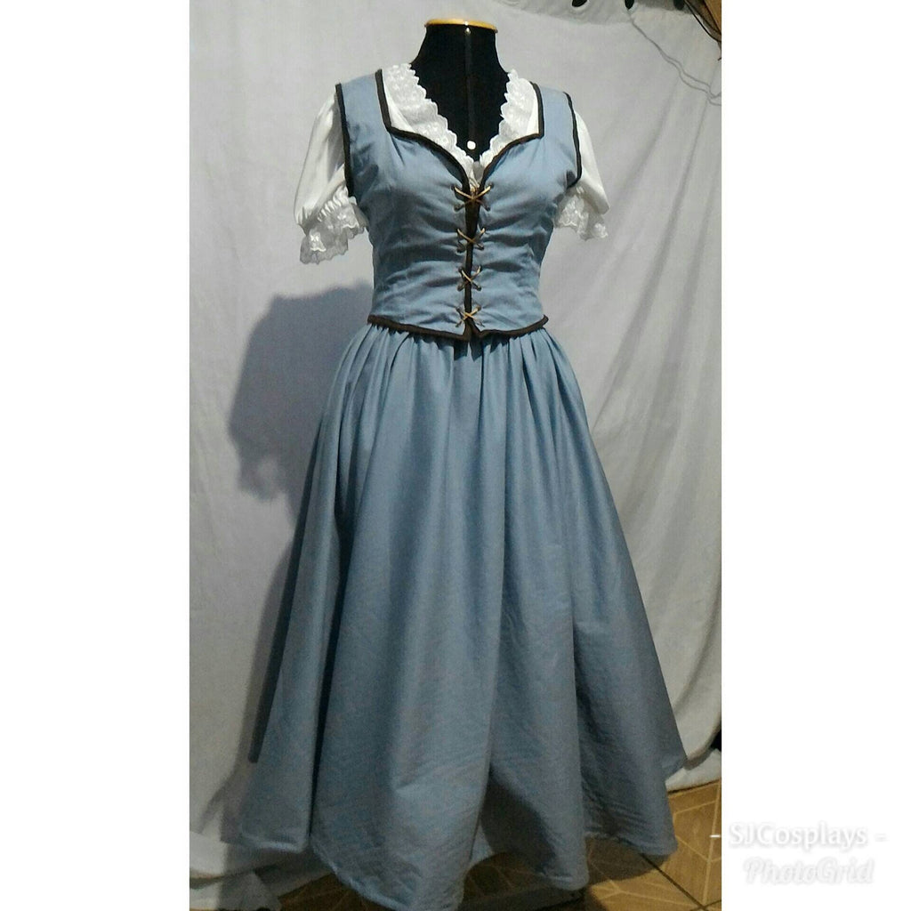 Princess Belle OUAT princess adult version Once Upon a time blue dress Mermaidcosplay Princess Belle OUAT princess adult version Once Upon a time blue dress Mermaidcosplay