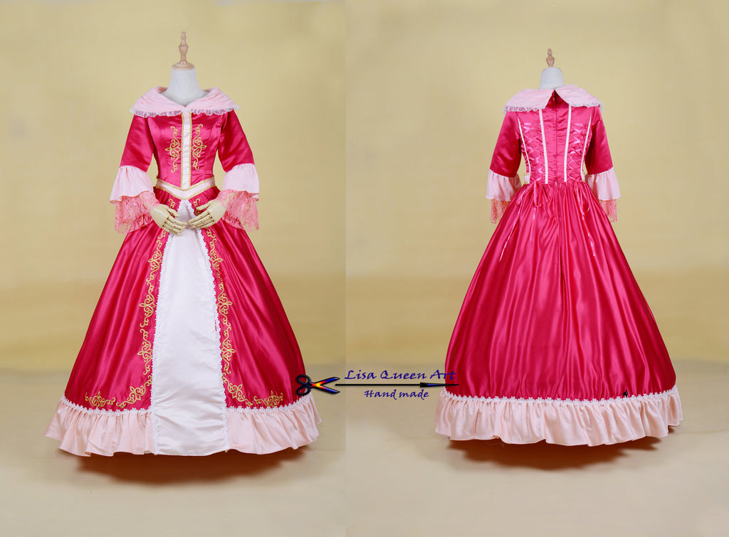 Princess Belle Red Dress Disney Belle Cosplay Costume – Mermaidcosplay