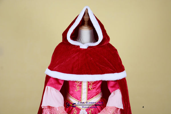 Princess Belle Red Dress Belle Cosplay Costume
