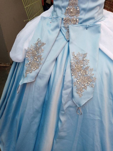 Cosplay Princess Cinderella dress costume princess Dress adult MADE to ORDER hoopskirt