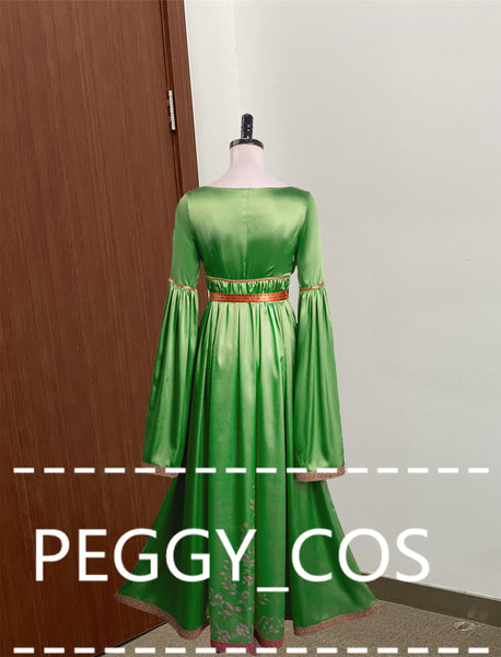 Princess Leia Cosplay Dress Star And Wars Leia Cosplay Costume Halloween Cosplay Party Cosplay Costume Princess Leia Dress Green Dress