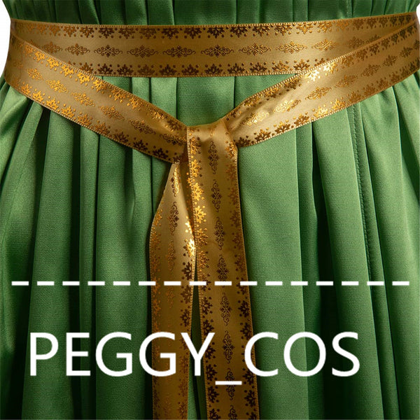 Princess Leia Cosplay Dress Star And Wars Leia Cosplay Costume Halloween Cosplay Party Cosplay Costume Princess Leia Dress Green Dress