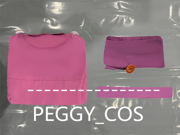 Princess Megara Cosplay Dress Halloween Cosplay Dress Women Cosplay Costume Pink Slip Dress Irregular Hem Dress