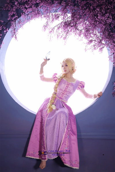 Cosplay Costume 2 Style Party dress Princess Tangled Rapunzel
