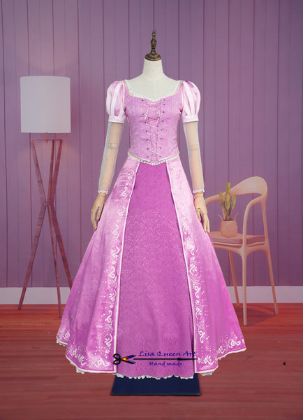 Cosplay Costume 2 Style Party dress Princess Tangled Rapunzel