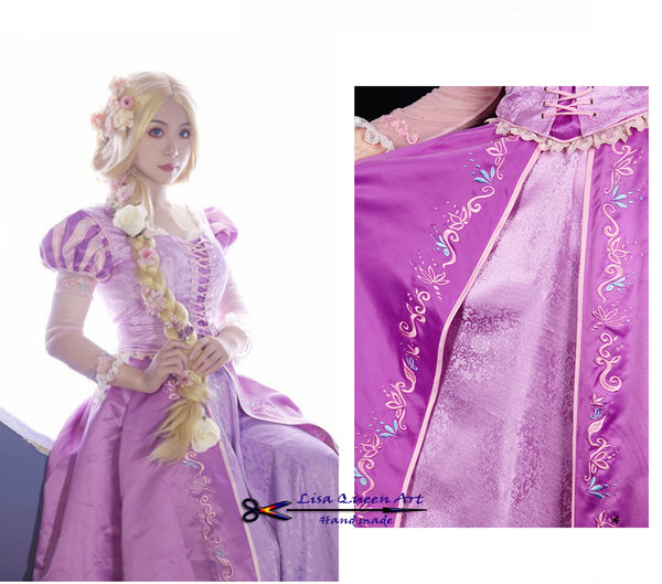 Cosplay Costume 2 Style Party dress Princess Tangled Rapunzel
