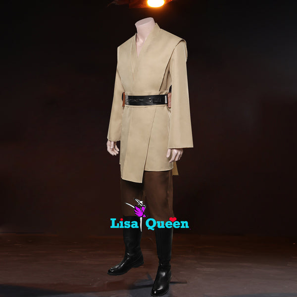 Cosplay Costume from Star Wars Outfit Tales Of The Jedi Qui Gon jinn
