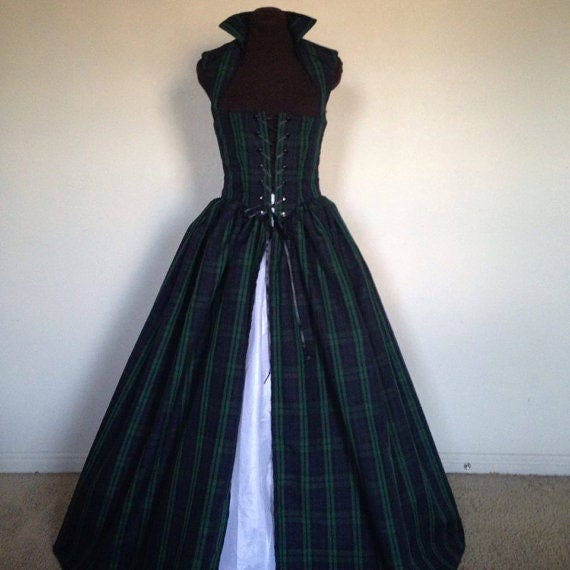 Blackwatch Stewart and Blue Tartan Plaid Renaissance Celtic Irish Scot Mermaidcosplay Blackwatch Stewart and Blue Tartan Plaid Renaissance Celtic Irish Scot Mermaidcosplay