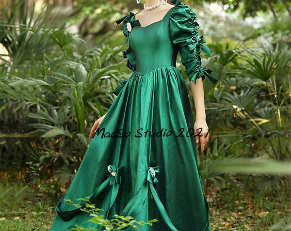 Rococo Dress Green 18th Century dress Court Gown princess dress women Baroque Dress Cosplay Dress Girl Halloween costume