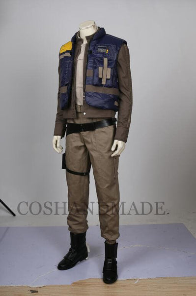 Rogue One A Star Wars Story Cosplay Costume Cassian Andor Cosplay Costume Suit Halloween
