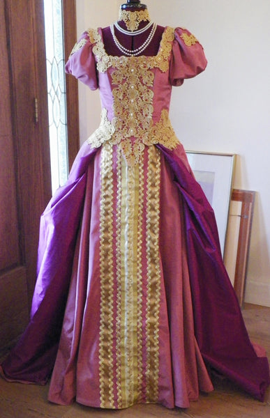 Russian Slavic Court Wedding Gown Dress