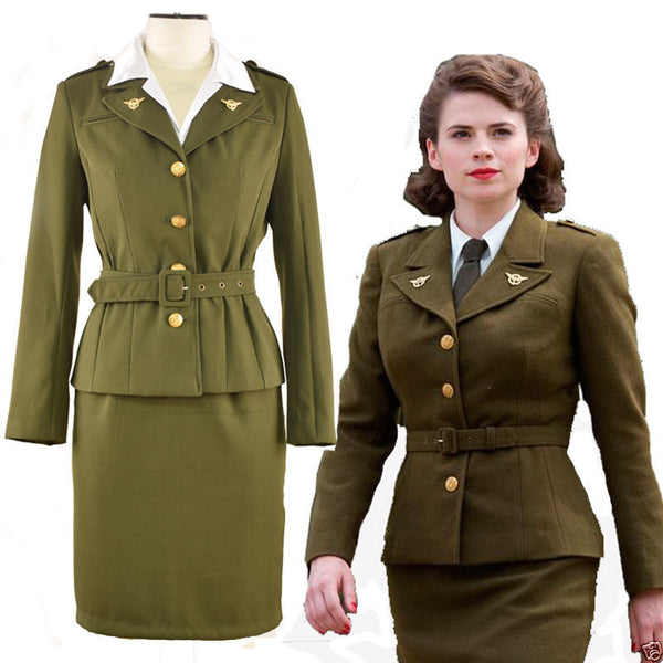 Agent Carter Costume Peggy Carter SSR Uniform Cosplay Costume