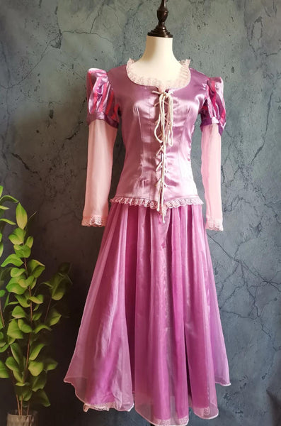Inspired Tangled Rapunzel Dress Rapunzel Outfit Costume
