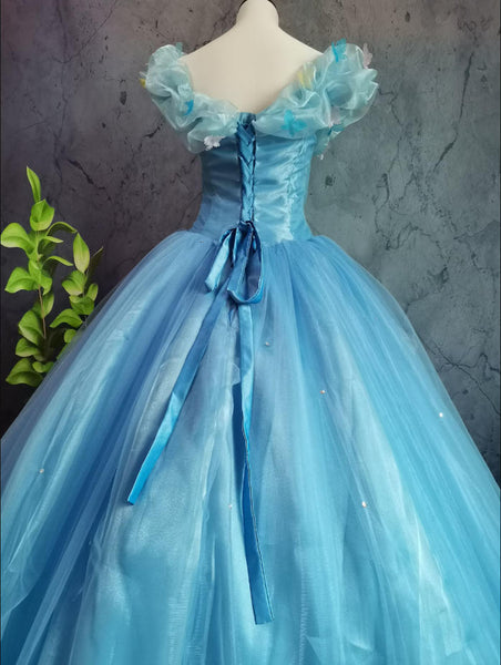 Inspired Cinderella Dress Movie Cinderella Cosplay Costume