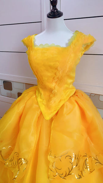 Inspired Belle Dress Belle Cosplay Costume 2017 Moive Beauty And The Beast