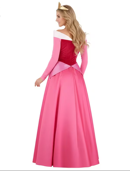 Women’s Disney Aurora Sleeping Beauty Costume Dress | Princess Pink Gown | Fairytale Cosplay Dress