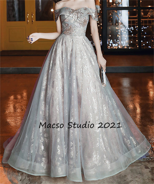 Luxury Dress Shiny Gown Evening Prom Party Dress Prom Dress Graduation Dress Women Wedding Dress Birthday Gown Annual Meeting Dress
